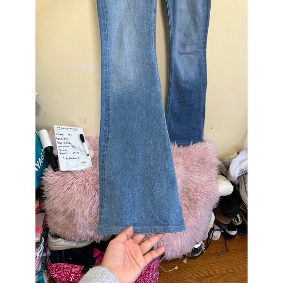 Veronica Beard Everly High Rise Flared Jeans Size 27/4 Pacific‎ Blue J4280455PAC - Picture 9 of 16